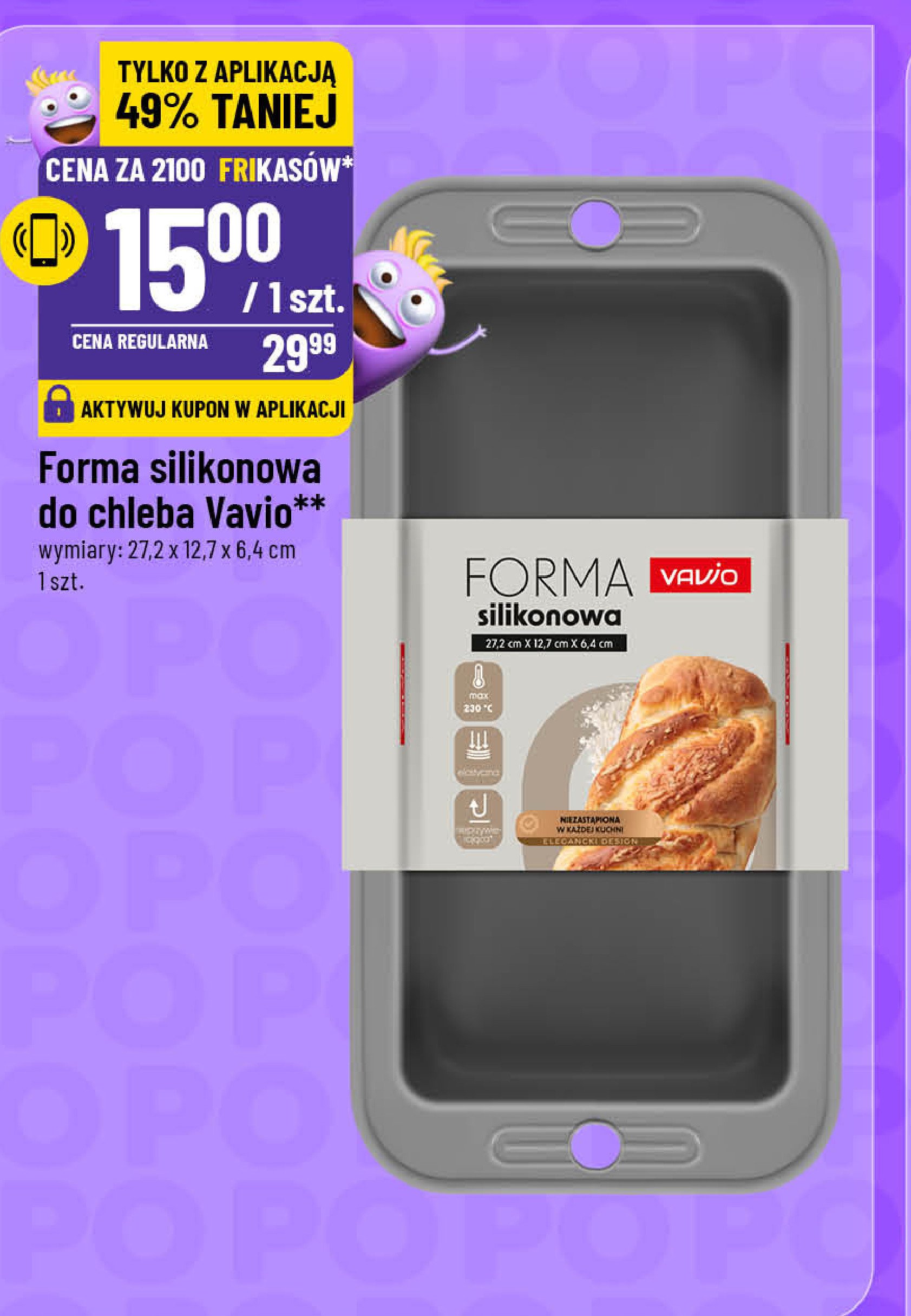 Forma silikonowa do chleba Vavio promocja w POLOmarket