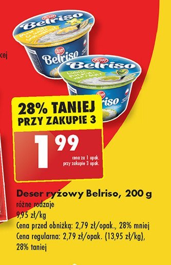 Ryż na mleku pistacjowy Zott belriso promocja