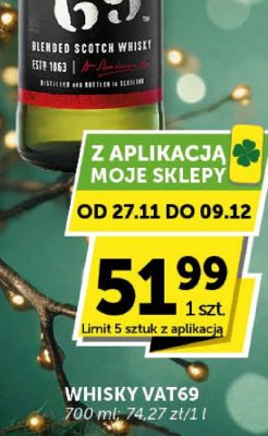 Whisky VAT69 promocja w Euro Sklep