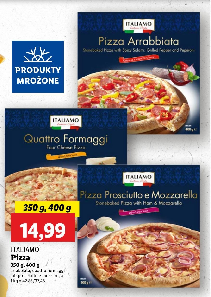 Pizza arrabbiata Italiamo promocja w Lidl