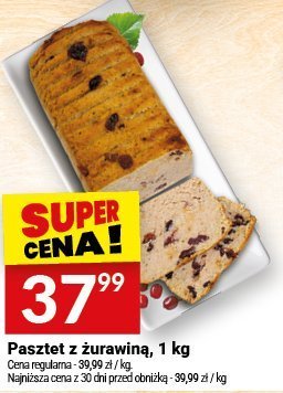 Pasztet z żurawiną 1 kg promocja w Twój Market