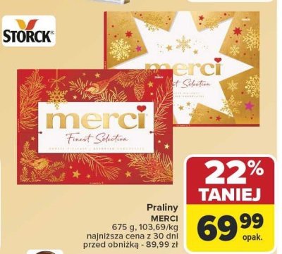 Praliny MERCI promocja w Carrefour