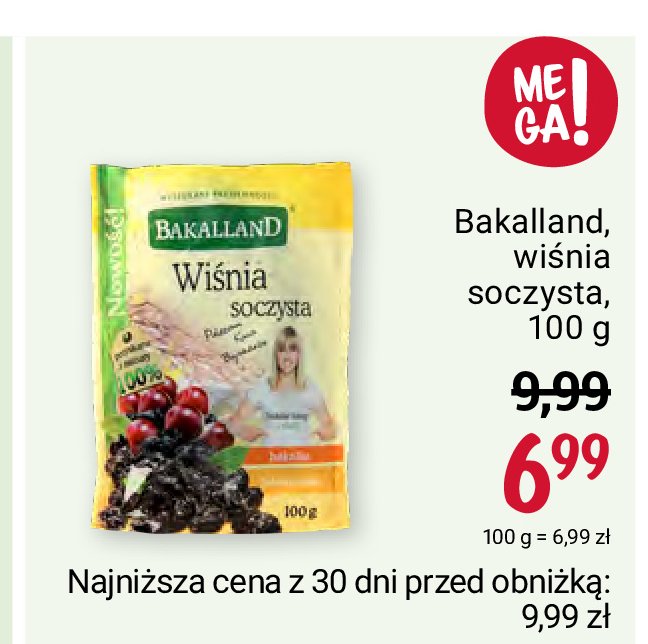 Wiśnia soczysta Bakalland promocja