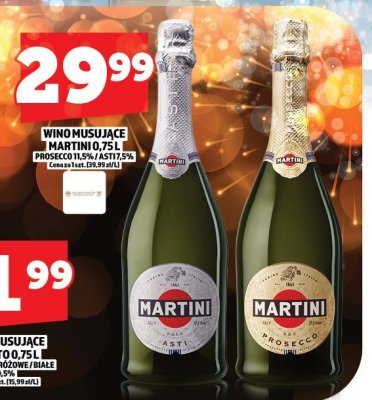 Wino musujące Martini 0.75L promocja w TOPAZ