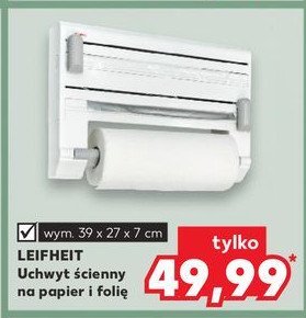 Uchwyt ścienny na papier i folie Leifheit promocja