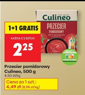 Przecier pomidorowy Culineo 500g promocja w Biedronka