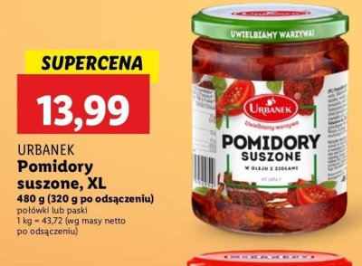 Pomidory suszone paski Urbanek promocja