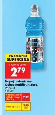 Napój izotoniczny multifruit Zero, 750 ml promocja w Biedronka