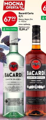 Rum Bacardi Carta 0,7l Blanca, Negra, Oro promocja w Żabka