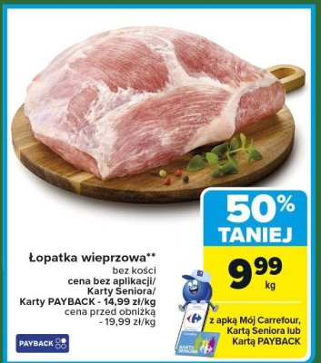 Łopatka wieprzowa promocja w Carrefour