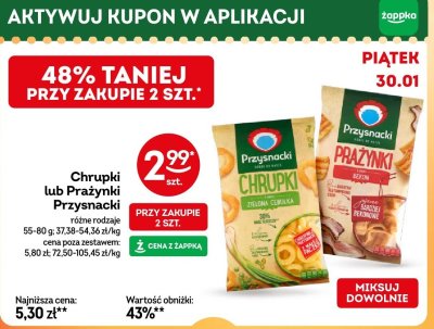 Prażynki Przysnacki różne rodzaje promocja w Żabka
