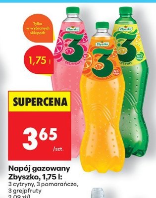 Napój gazowany Zbyszko promocja w Biedronka