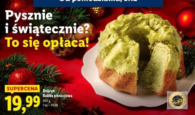 Babka pistacjowa Deluxe promocja w Lidl