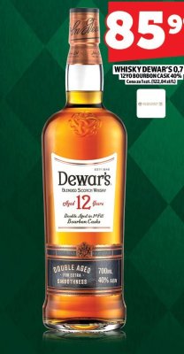 Whisky Dewar's 0.7l 12yo bourbon cask 40% promocja w TOPAZ