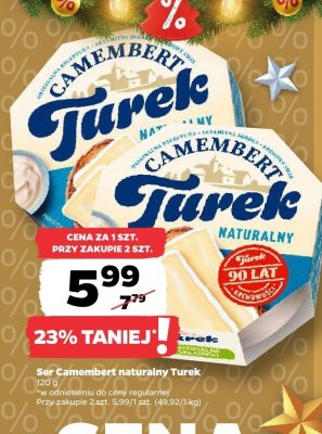 Ser Camembert naturalny Turek promocja w Netto