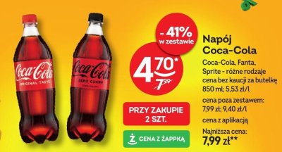 Napój Coca-Cola Original Taste promocja w Żabka