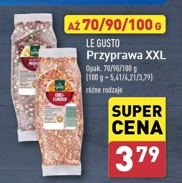 Pieprz kolorowy Le gusto promocja w Aldi