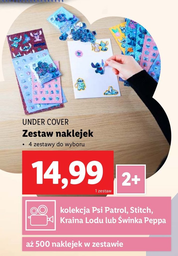 Naklejki stich UNDER COVER promocja w Lidl
