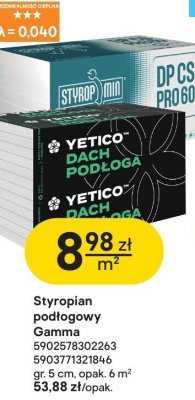 Styropian podłogowy Gamma promocja w Castorama