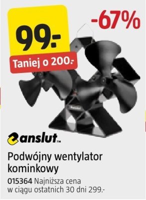 Podwójny wentylator kominkowy anslut promocja w Jula