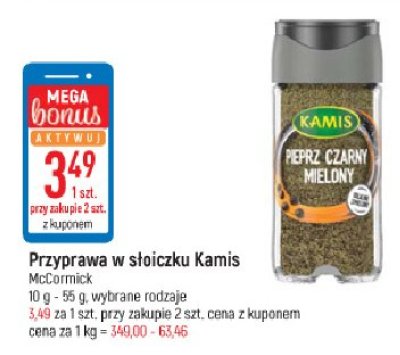 Pieprz czarny mielony - słoiczek Kamis promocja
