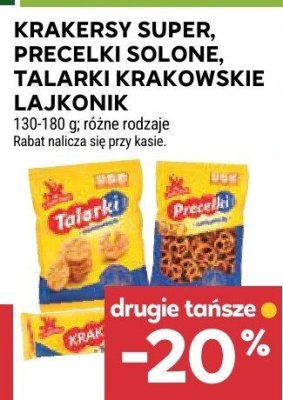 Krakersy Super, Precelki Solone, Talarki Krakowskie Lajkonik promocja w Stokrotka