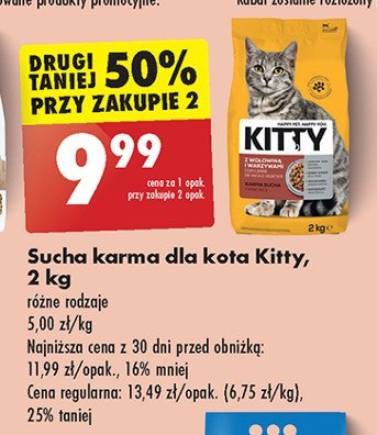 Karma dla kota z wołowiną i warzywami Kitty promocja