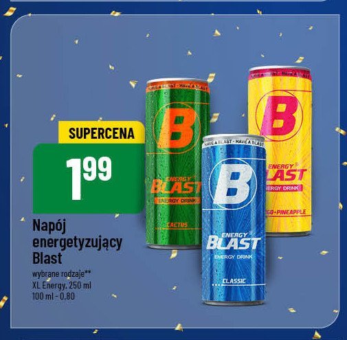 Napój energetyczny mango-pineapple ENERGY BLAST promocja