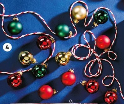 Bombki szklane gładkie 20 szt.  promocja w Biedronka