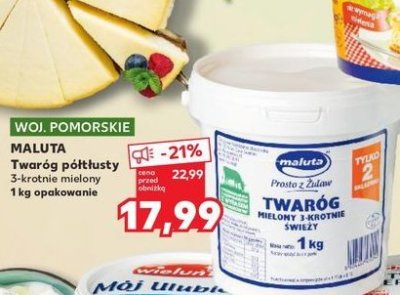 Twaróg 3-krotnie mielony Maluta promocja