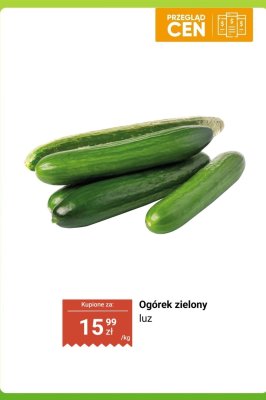 Ogórek zielony luz promocja w Dino