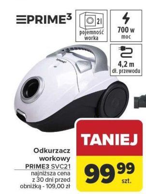 Odkurzacz workowy SVC21 promocja w Carrefour