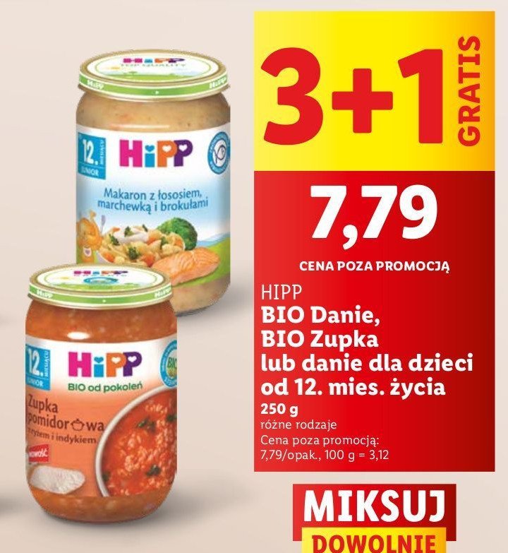 Makaron z 艂ososiem marchewk膮 i broku艂ami Hipp promocja