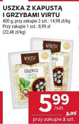 Uszka z kapustą i grzybami Virtu promocja w Stokrotka