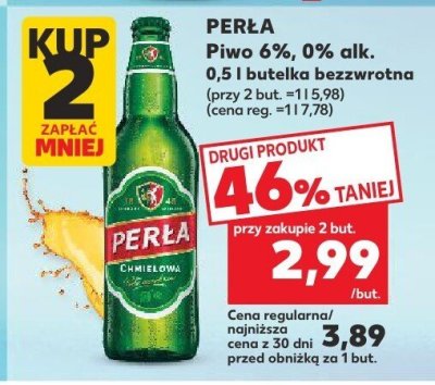 Piwo Perła 0% alk. 0,5 l  promocja w Kaufland