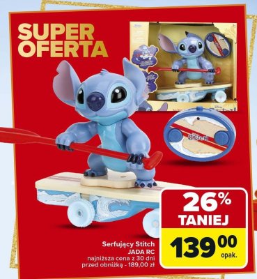 Surfujący Stitch JADA RC promocja w Carrefour Market