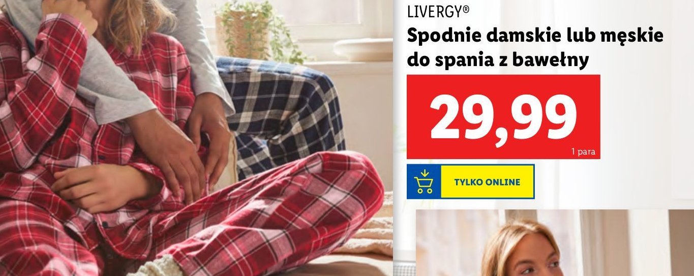 Spodnie do spania Livergy promocja