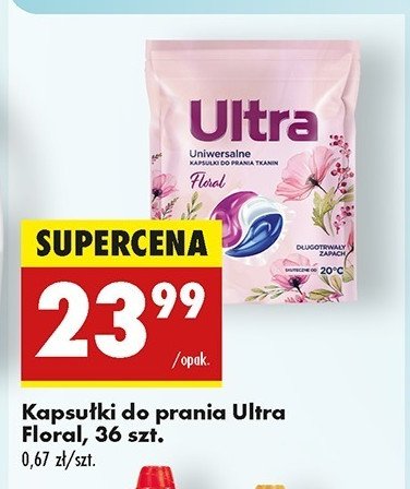 Kapsułki do prania uniwersalne floral Ultra promocja w Biedronka