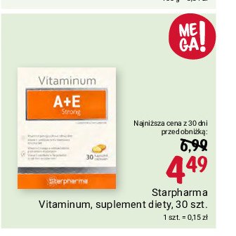 Witamina a+e w kapsułkach VITAMINUM A+E promocja