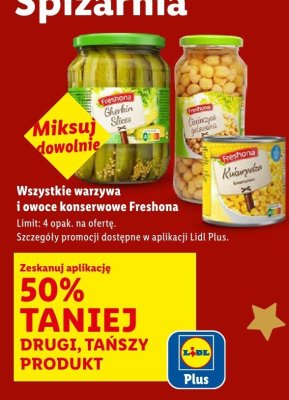 Warzywa konserwowe wszystkie rodzaje promocja w Lidl