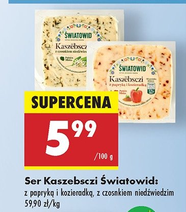 Ser kaszebsczi z czosnkiem Światowid promocja w Biedronka