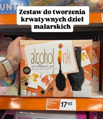 Zestaw z dmuchawą do tuszu alkoholowego Alcohol Ink Air Blower Set promocja w Action