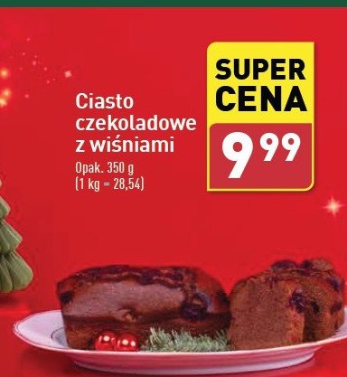 Ciasto czekoladowe z wiśnią promocja w Aldi