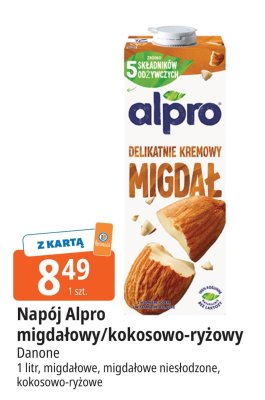 Napój Alpro migdałowy/kokosowo-ryżowy promocja w Leclerc