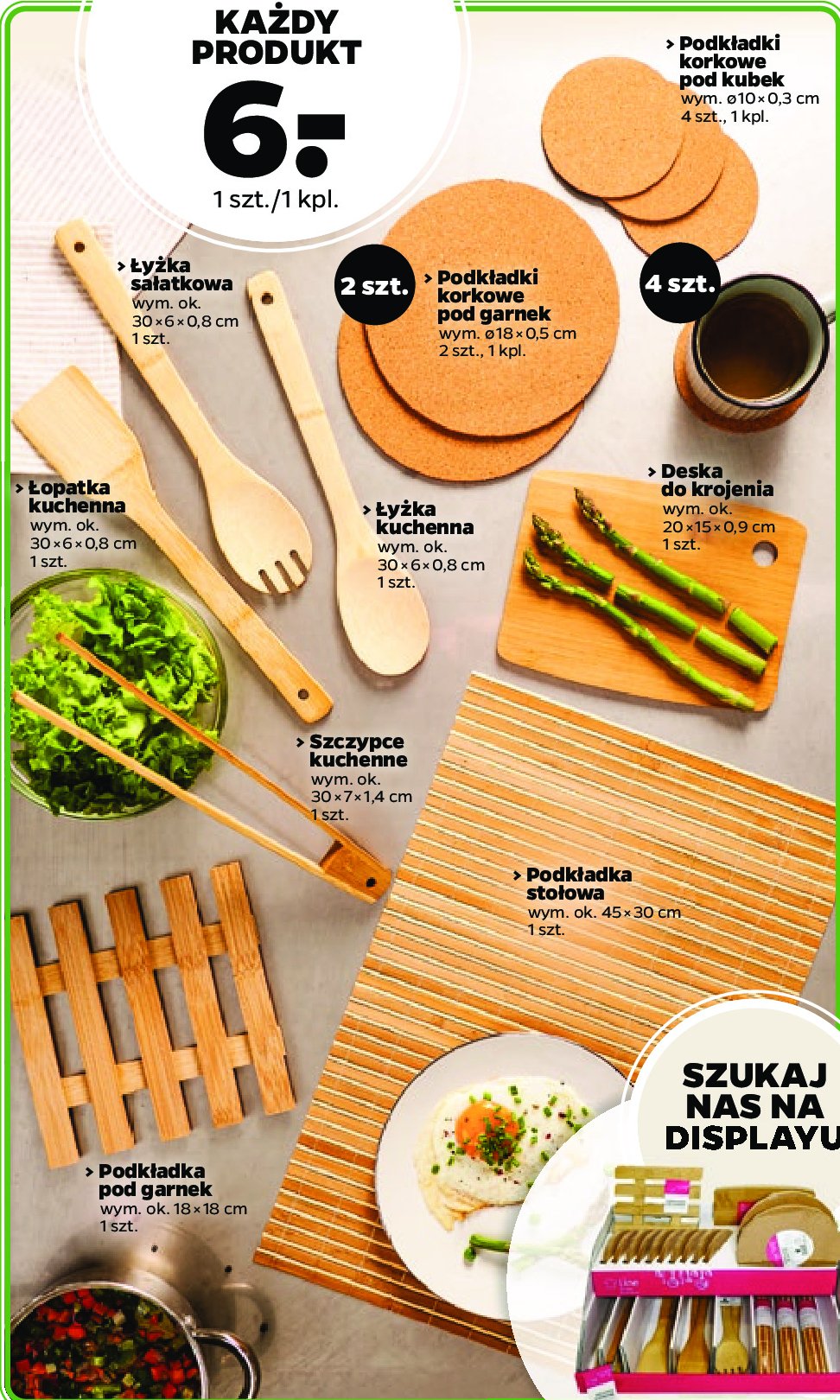 Podk艂adki korkowe okr膮g艂e promocja