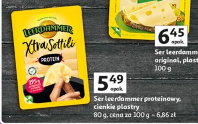 Ser Leerdammer original plastry promocja w Auchan