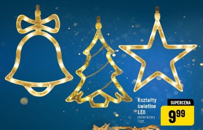 Kształty świetlne LED różne wzory promocja w POLOmarket