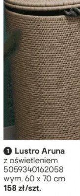 Lustro łazienkowe Aruna z oświetleniem promocja w Castorama