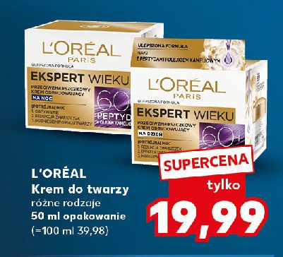 Krem na noc L'oreal ekspert wieku 60+ promocja w Kaufland