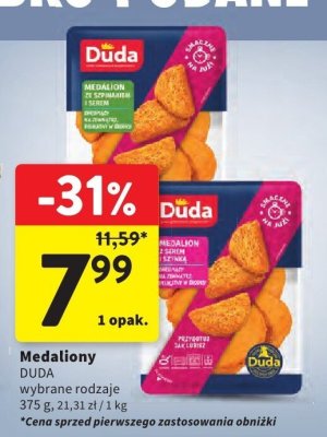 Medaliony DUDA wybrane rodzaje promocja w Intermarche
